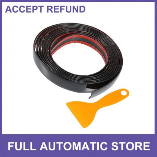 

Set 3/4 20mm Self Adhesive Car Door Window Trim Strip 10Ft 300cm Gloss Black