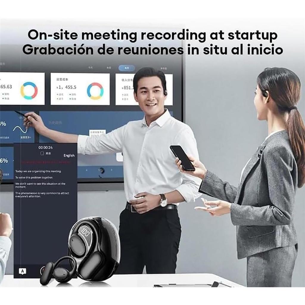 Real-Time 138 Languages Translator Headphones Smart Bluetooth 5.4 Simultaneous Interpretation Earphones AI Voice Translation Earbuds