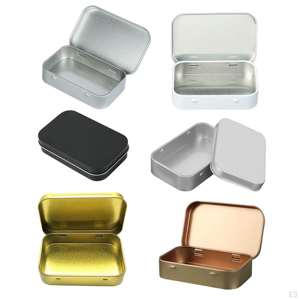 Card Storage Box Multifunction Accessories Portable Iron Rectangular Organizer Container Durable