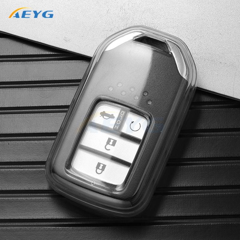Tpu Car Remote Key Case Cover For Honda Vezel City Civic Cr-V Crv Accord Pilot Hrv Jade Car Smart Key Case Cover Accessories
