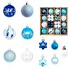 42Pieces Christmas Ball Ornaments Shatterproof Christmas Baubles Hangings Accessory for Tree Ornamentation