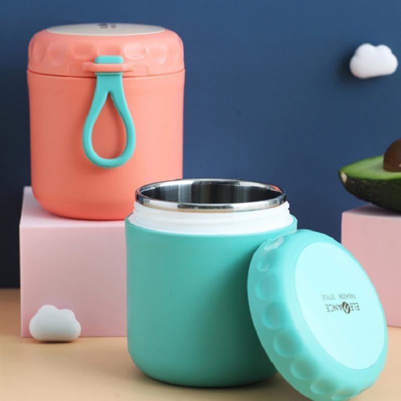 450ml Food Thermal Jar Insulated Soup Thermos Containers Stainless Steel Lunch Box Drinking Cup