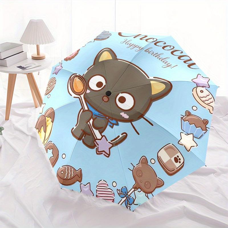 1pc Chococat Birthday Celebration Umbrella with Plastic Handle,Suitable for All Seasons Home Travel Outdoor UmbrellaSanlio039