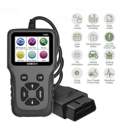 OBD2-Scanner, OBD-Codeleser und Scan-Tools, Automotor-Diagnose-Scanner-Tool für alle Autos mit OBDII-Protokoll