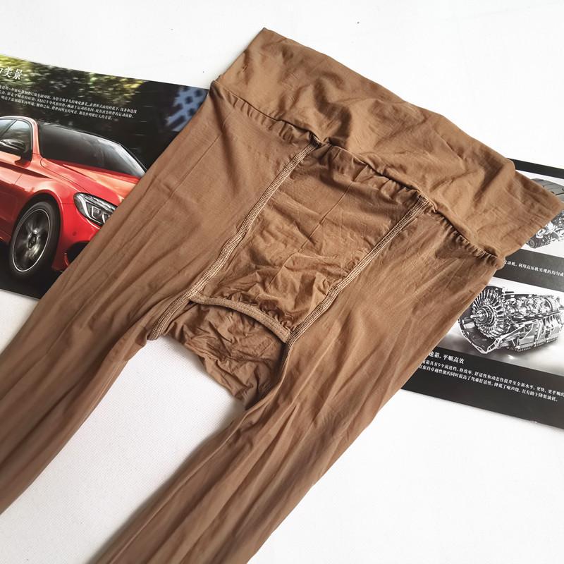 Pánské ultratenké punčochové kalhoty s kontrolou přístupu: Mastné, sexy a kouzelné letní punčochy