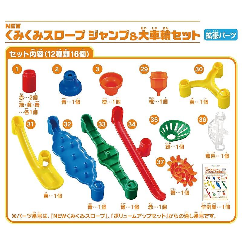 KUMON PUBLISHING NEW Kumikumi Slope Jump & Big Wheel Set Educational Toy STEM Toy Ages 3+ KUMON BL-52