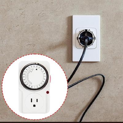 Mechanical Timer Plug Socket for Energy Efficiency, for Small Appliances and Low Power Devices