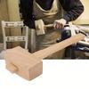 1Pc Handmade DIY Mallet Round Mallet Wooden Hammer, Lightweight and Convenient Smooth Wood Hammer, Suitable for Home Outdoor