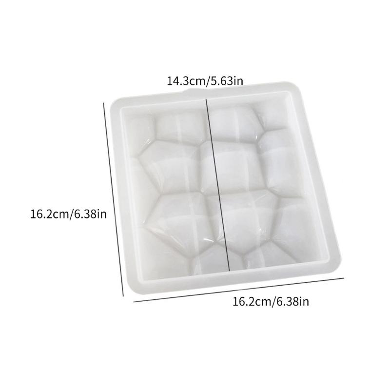 Gipsschalenform, Wasserwürfelform, Kristall-Silikonformen zum Gießen von Kunstharz, Beton, Zement, Ton, Basteln