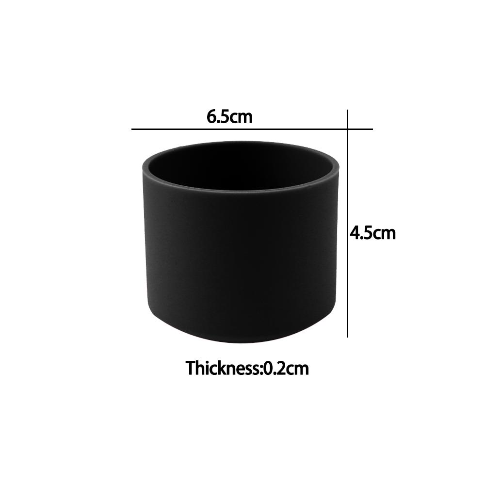 For Better Life 1Pc 6.5cm Soft Silicone Cup Bottom Sheath Protector Sleeve For Glass Water Tea Bottle Anti Damage Accessories