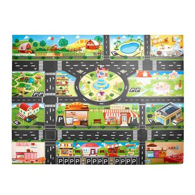 Seltene Corporation Village Auto Straßen Spielmatte (1 Stück)