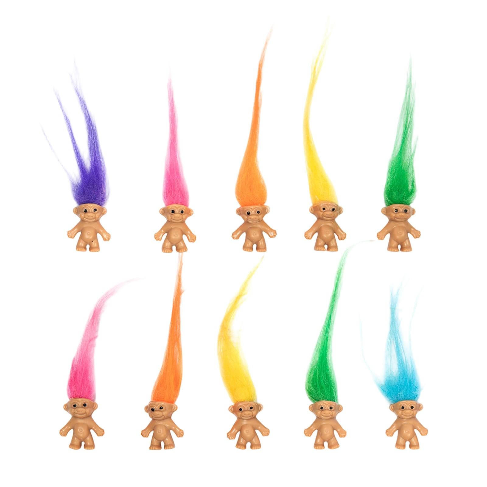 

10 шт. Длинные волосы куклы ITroll случайные цвета искусство и ремесла, сувениры для вечеринок One Size