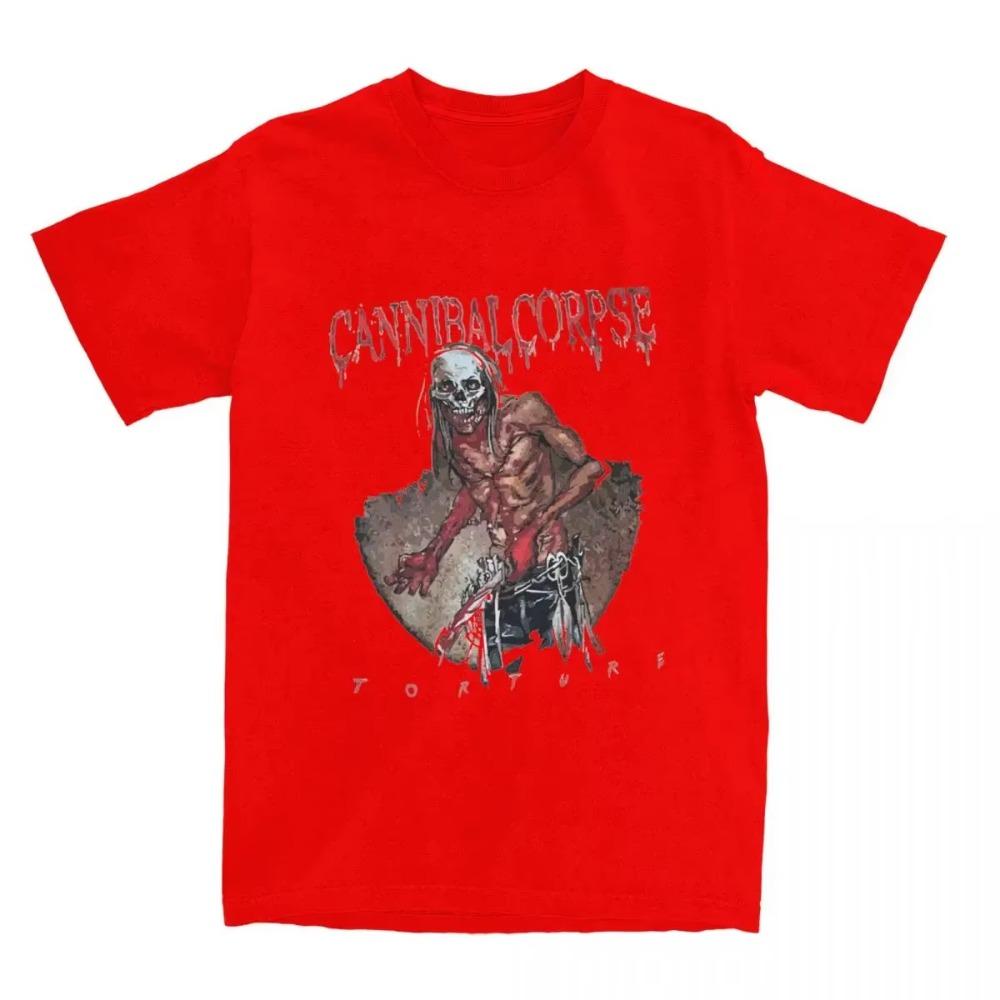 Cannibal Corpse Torture T Shirts Merch Men Women's  Vintage Tee Shirt Short Sleeve Clothing Original