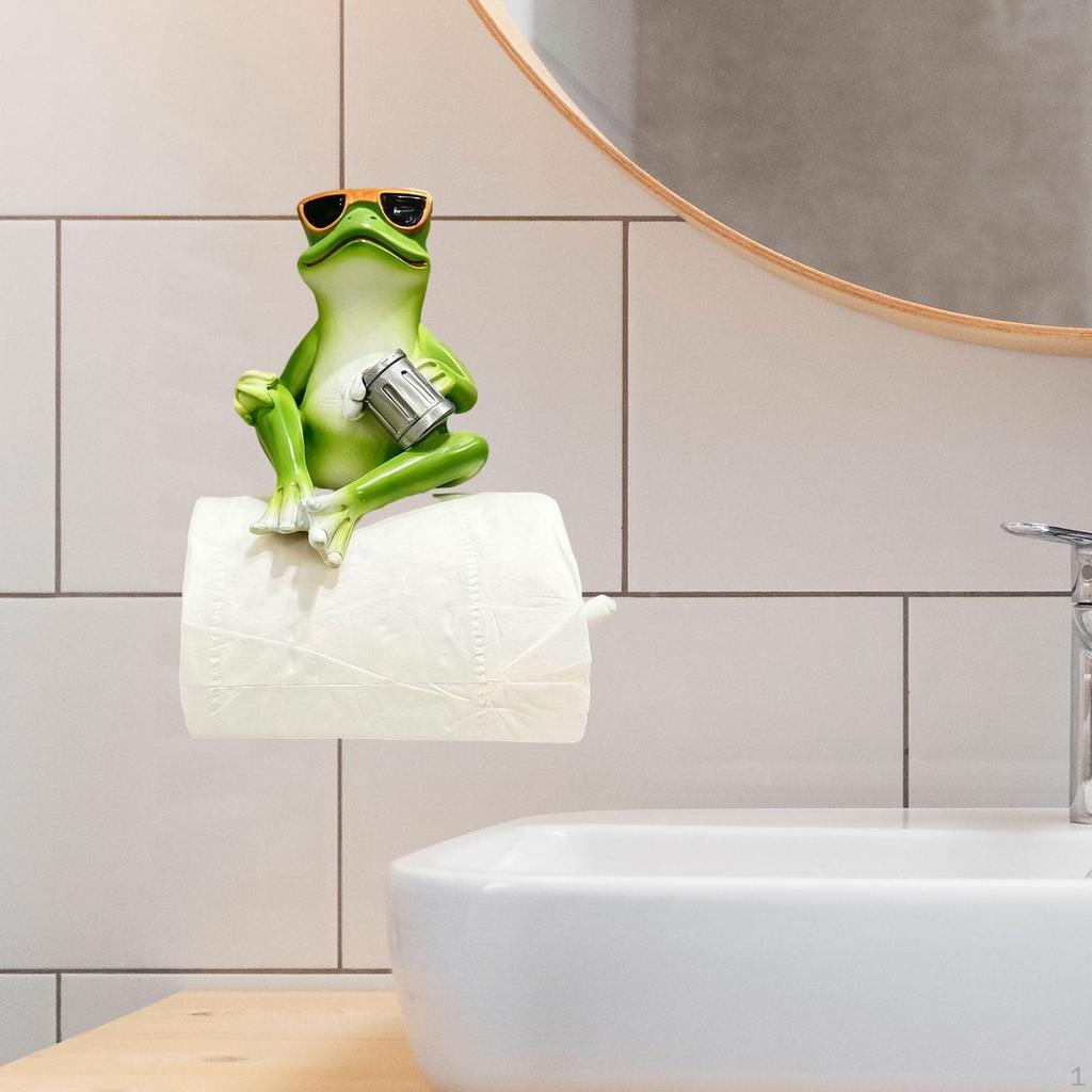 Toilet Paper Holder, Space Saving, Made of Compact Resin, Ideal for Hotels, Restrooms, Or Bathrooms.