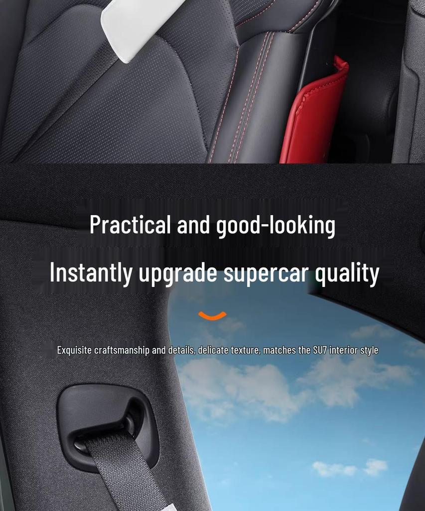 Xiaomi SU7 Seatbelt Shoulder Pad Covers for Driver & Passenger - Car Interior Accessories