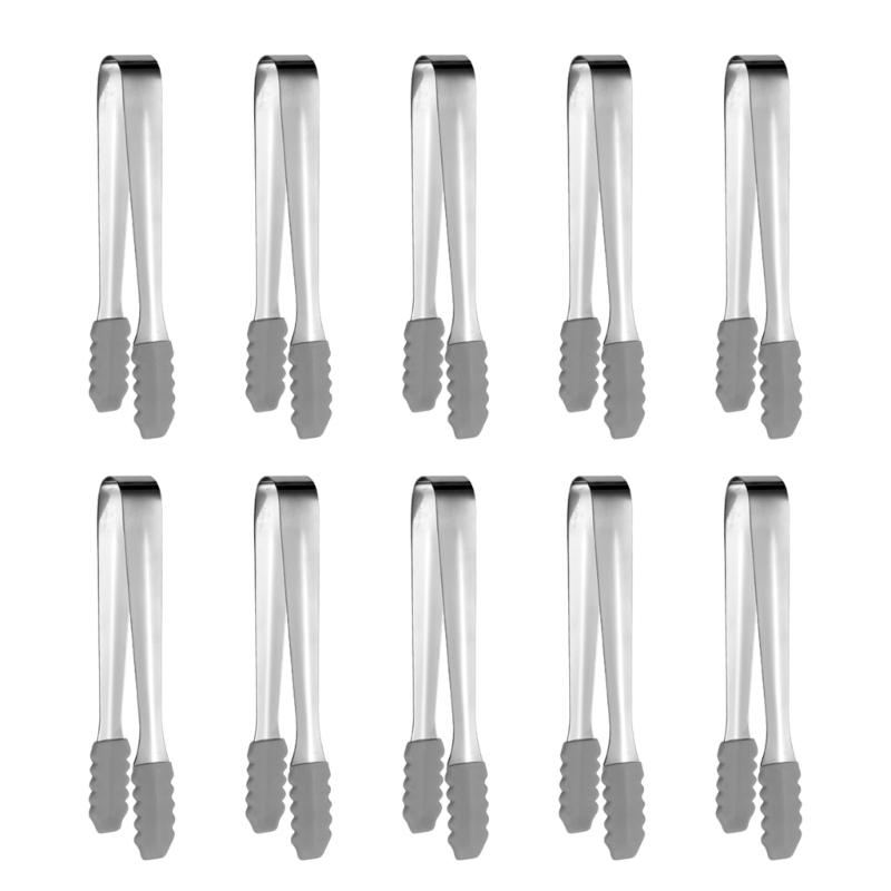 Set of 10 Coffee Sugar Clip Party Kitchen Tongs Ice Clamps Kitchen Tongs for Ice and Grilling