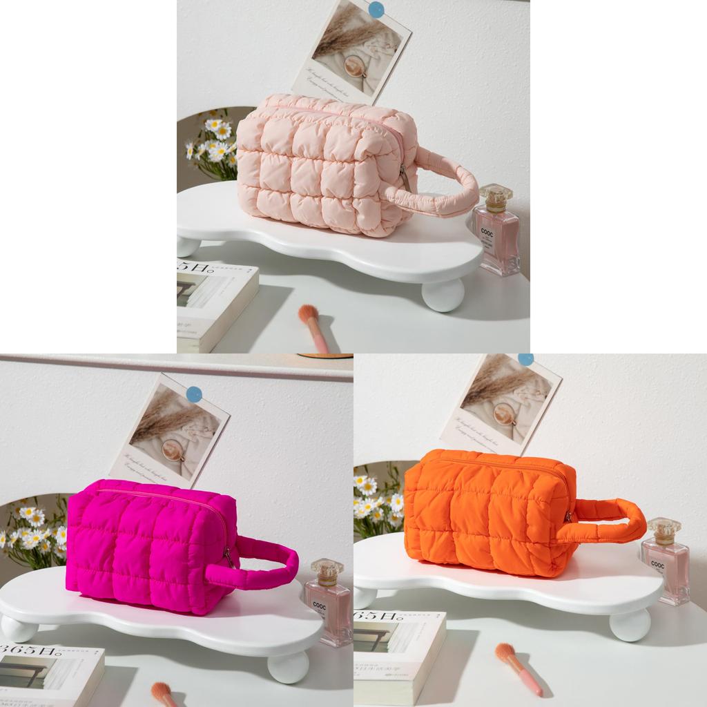 Portable Large Capacity Makeup Organizer With Polyester Material For Home Use