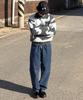 CUZNELLO Drawing Crewneck Knit_Charcoal