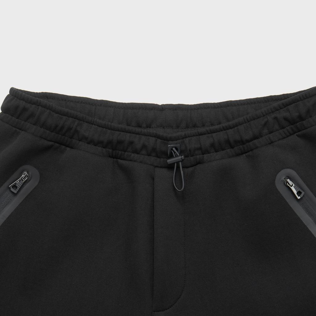 Emporio Armani EA7 SS24 Solid Color Letter Print Straight Leg Casual Shorts Men shorts Black 3DPS59-PJUXZ-1200