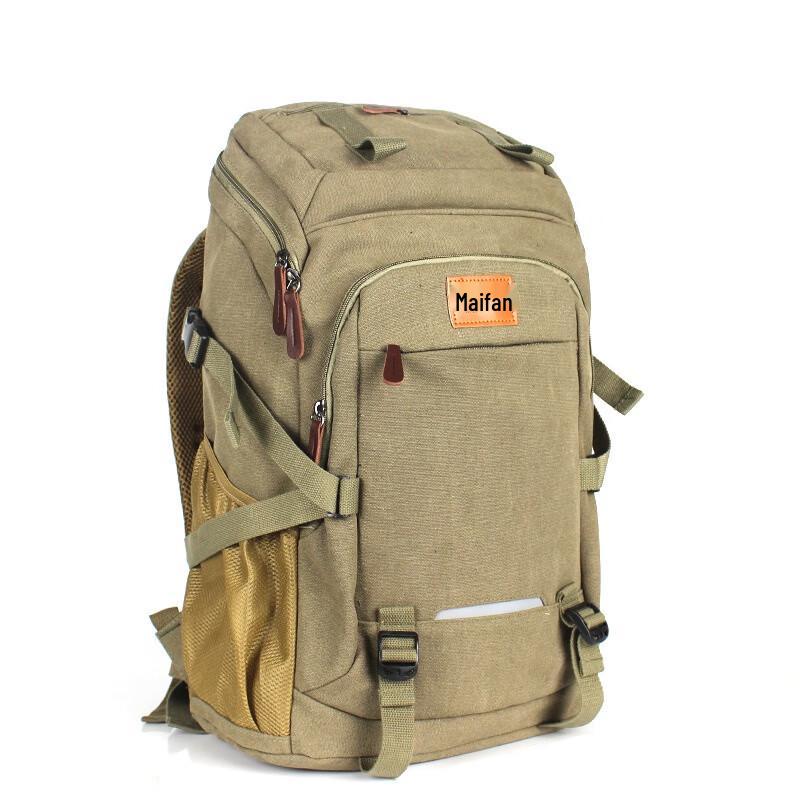 ZY Винтажный холщовый рюкзак для путешествий на открытом воздухе
