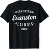 Evanston Illinois Retro Vintage Souvenir IL Evanston T-Shirt