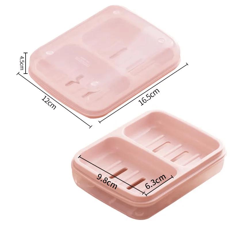 CHAHUA Dual Compartment Draining Soap Dish