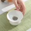 Gongfu Tea Ceramic Split Tea Strainer