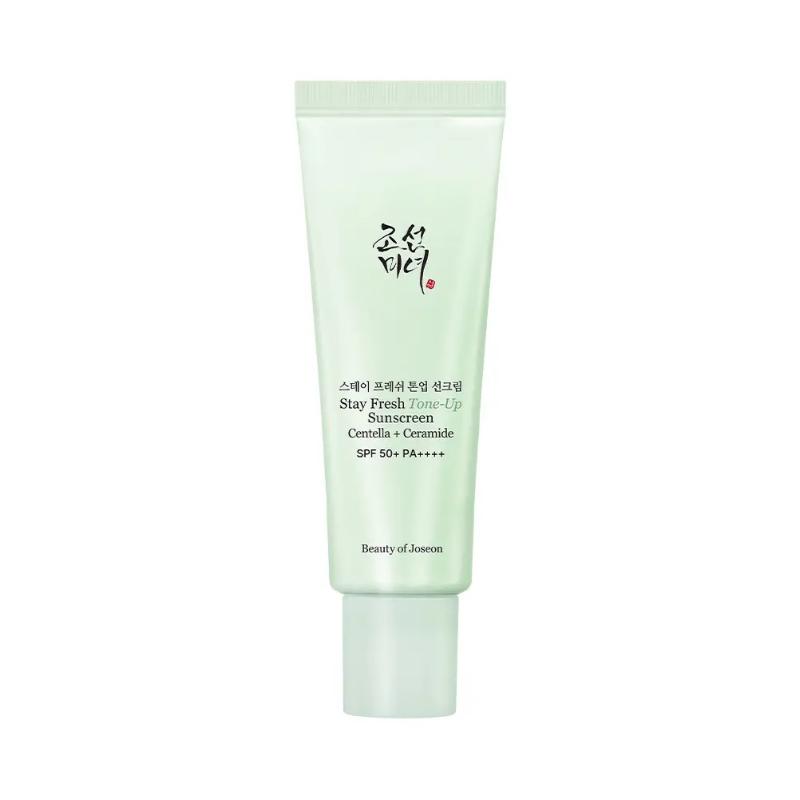 [Beauty of Joseon] Stay Fresh Tone Up Sunscreen Color Correcting SPF50+ PA++++ 50ml Green