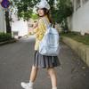 Schoolbag Korean Simple Plaid Backpack Casual Versatile Lightweight High School Student School Bag Class Commuter Travel Backpack