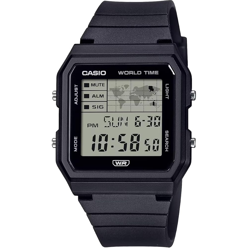 [Casio] CASIO World Time Digital Unisex Watch LF-30W-1A Biomass Plastic Band Black (Overseas Model) [Parallel Import]