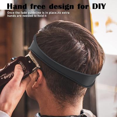 Gebogenes Silikon-Haarschnittband für den Ausschnitt, zum Selbermachen, zum Trimmen der Haare, zur Führung des Nackens, zum Stirnband, zum Stylen des Friseurs, zum Styling-Werkzeug