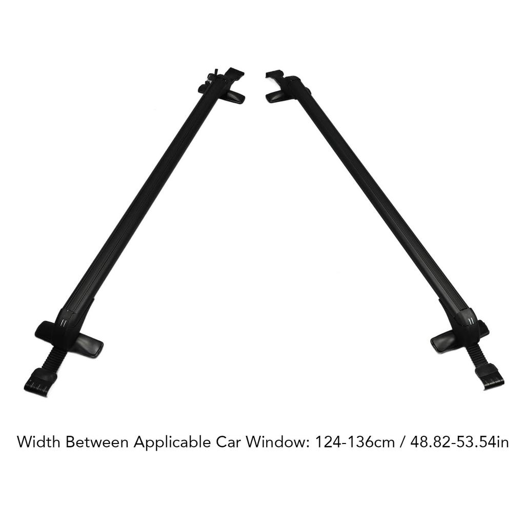 Car Roof Cargo Carrier Aluminum Alloy Luggage Rack with Locking Fits Small Cars Up To Expandable To Widths of for and Bikes Rack, Mechanism, 110cm,