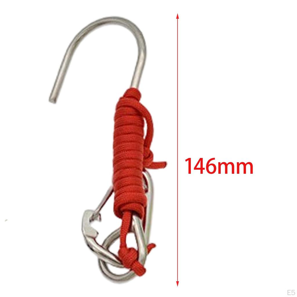 Dive Reef Single Hook, Stainless Steel Diving Safety Accessories