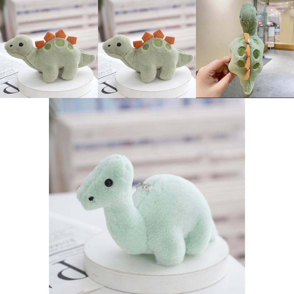 2024 New Dinosaur Plush Keychain Charming Pp Cotton Bag Car Pendant