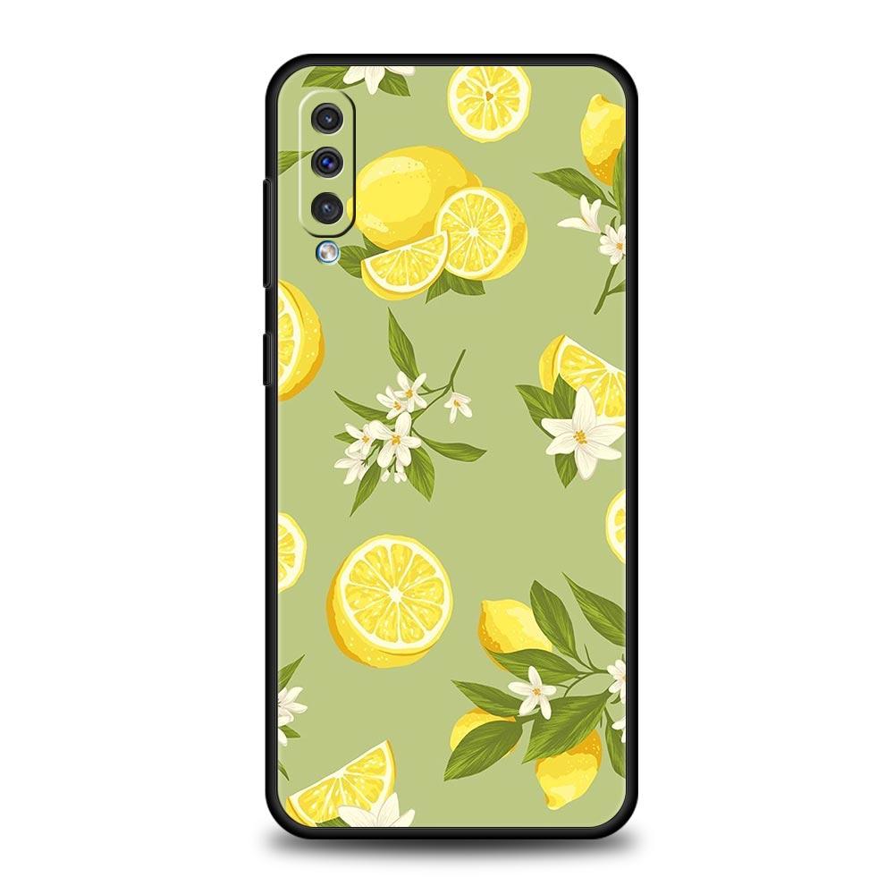 

Fruit lemon Phone Case For Samsung A54 A52 A24 A14 A50 A70 A10 A30 A40 A20S A20E A06 A02S A12 A22 A34 A42 A32 5G A04s A16 Cover Samsung A20e