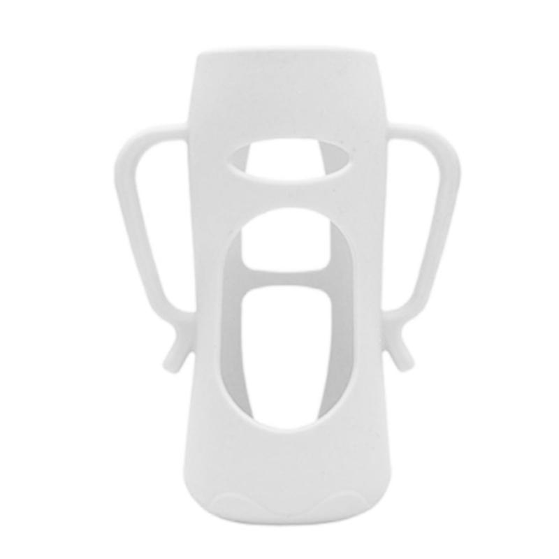 Heat Resistant Silicone Baby Bottle Sleeve With Nonslip Handle for Secure Grip and Heat Protections