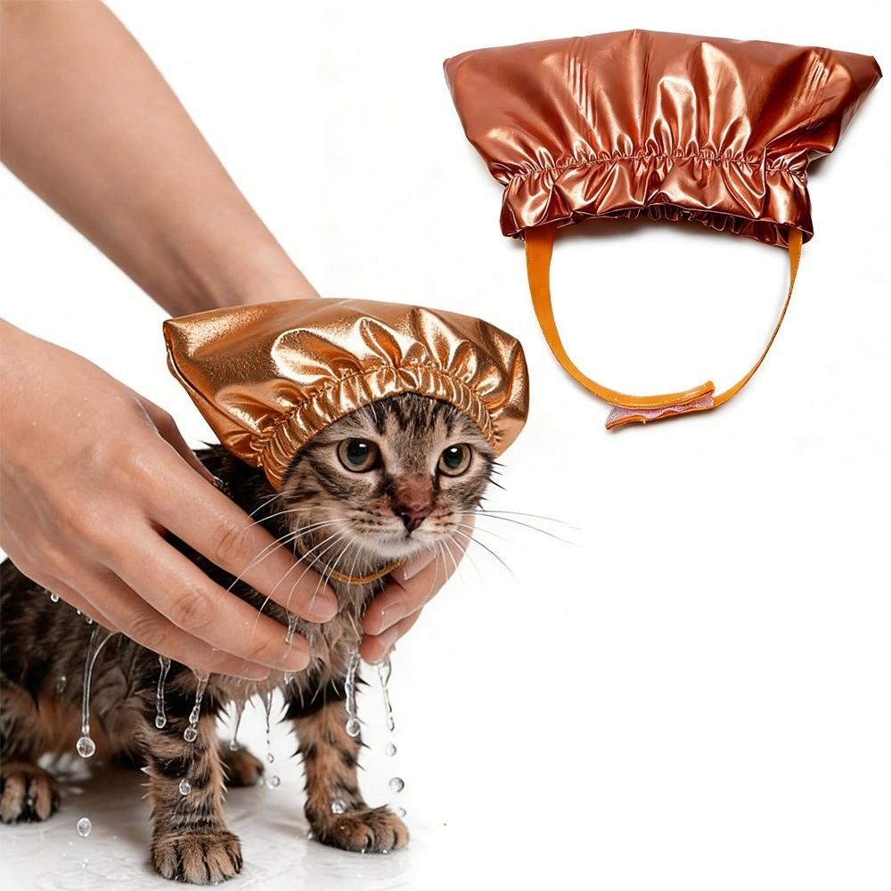 Wasserdichte Haustier-Bade-Ohrenabdeckung Wiederverwendbare Hundebadehaube Weiche Katzen-Bade-Duschhaube Für den Heimgebrauch