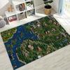 Retro Heroes of Might and Magic Map Games Art Rug for Bedroom Living Room Sofa Home Doormat Decor,Large Kids Non-slip Floor Mat