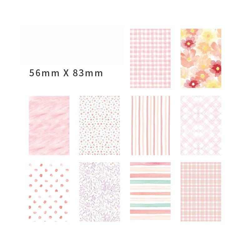 

Material Paper Literary Lace Sweet Supply Station Series Creative Hand Account Decoration Base Paper 50 Sheets Into 10 Styles светло-розовый