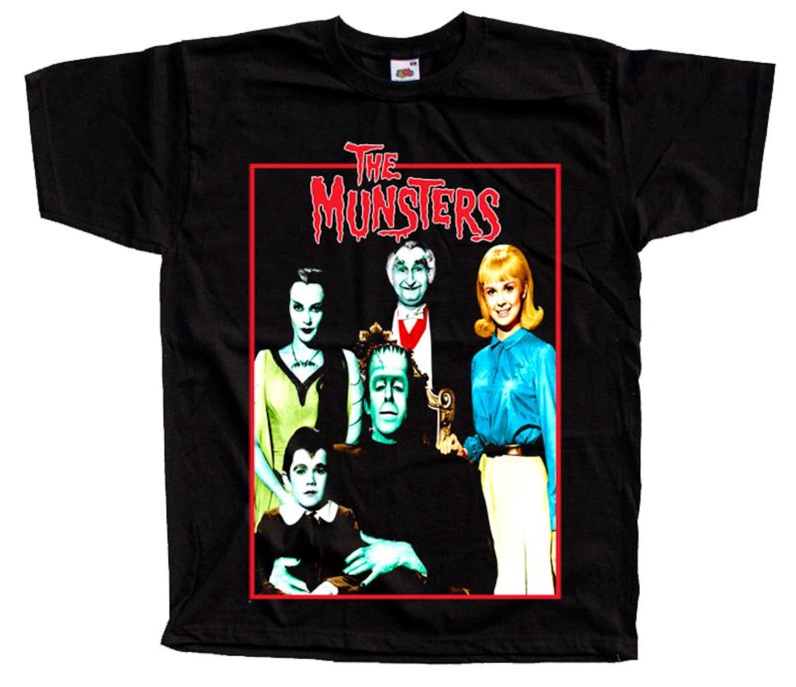The Munsters horror movie poster T-Shirt Black vintage scary all sizes S-5XL 3XL