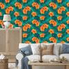Exotic Leaves and Flowers Wallpaper for Living Room and Bedroom 50x1000