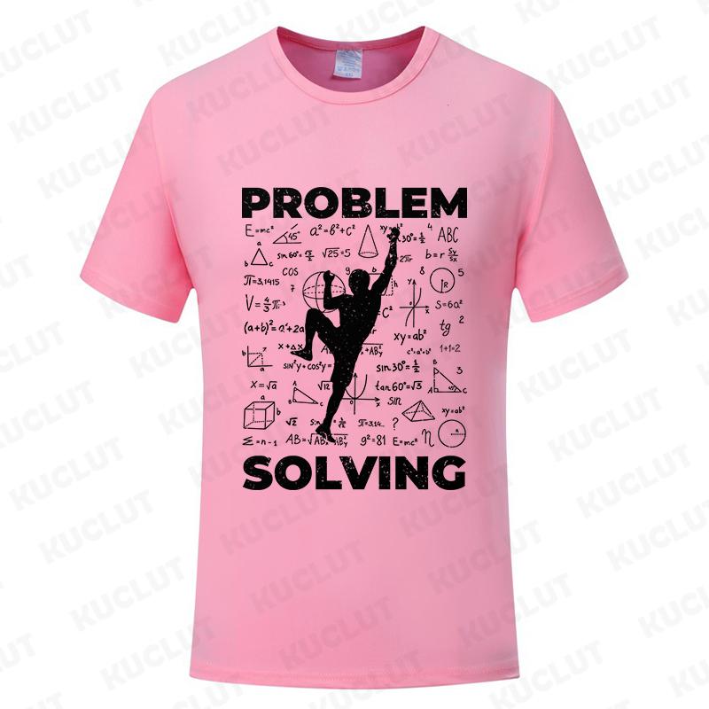 Rock Climbing T Shirt for Women Men Bouldering Tees Problem Solving Math Tops Sport Climber Tshirt Short Sleeve Unisex Clothing