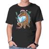 Unisex Crew Neck T-Shirt Jurassic Herbivore Graphic Short Sleeve Casual Tee