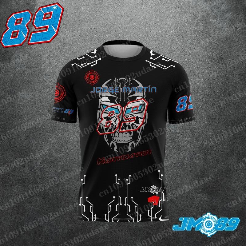 Motorcycle Race 89 Driver Jorge Martin Fan Men's Summer Sports and Leisure T-shirt