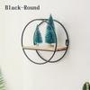 Suport de depozitare din fier metalic Suporturi de depozitare cu forme multiple Negru/auriu Raft de perete nordic DIY Decor