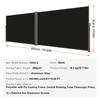 Black Retractable Patio Screen 236 Inch In Length Office Dividers 71Inch In Height Retractable Screen Partition Wall Outdoor Retractable Gate