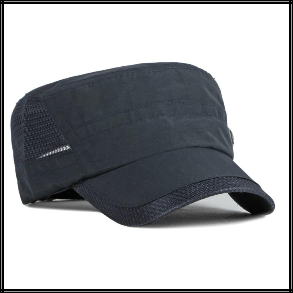 Military Cap Logo English Letter Mesh Hat Outdoor Fishing Men Women CA818 [White Fang] (Green)