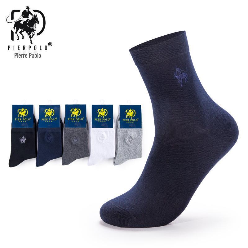 Gaderly Paul Men's All-Cotton Odor-Resistant Breathable Mid-Calf Casual Socks