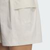 Adidas Verbiage Woven Shorts With Elastic Mid Waist And Small Letter Print Women Shorts Clay-Brown JN7776