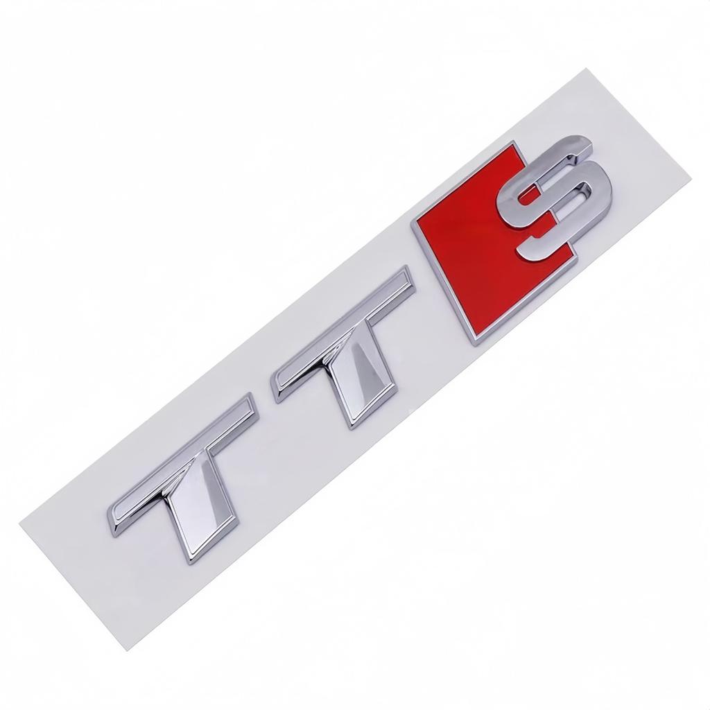 3D ABS TTS TTRS Logo Badge Sticker Rear Trunk Emblem Decal High-Performance Car Exterior Styling Accessories